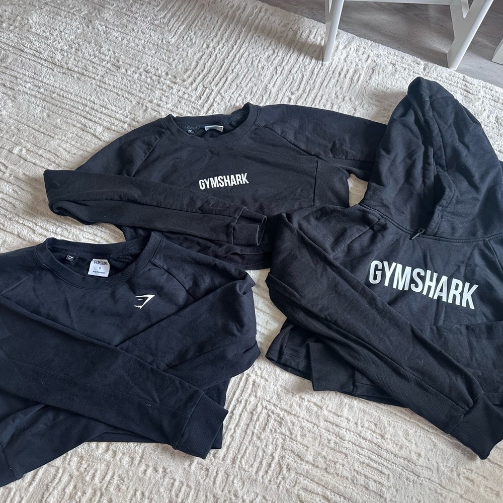 Gymshark women crop Crewneck & Hoodie Bundle